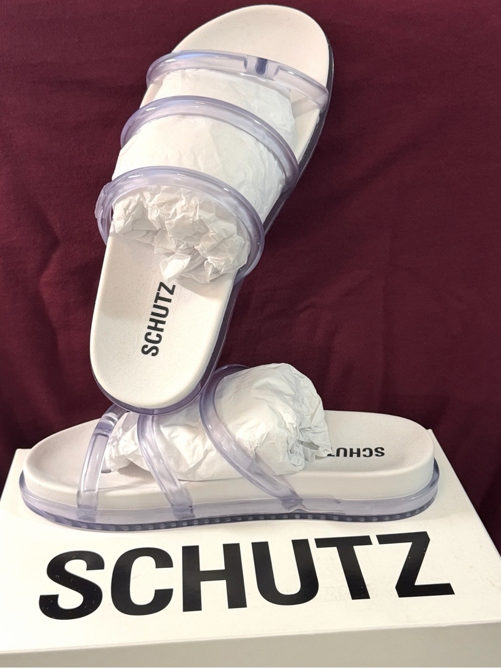SCHUTZ Clear Jelly sandals